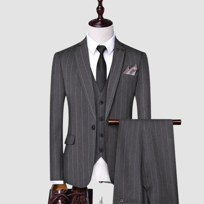 Old Money Klassischer dreiteiliger Business-Anzug