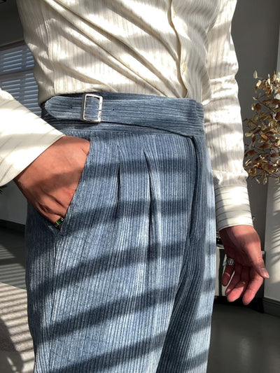 Old Money – Gurkha – Drapierte, gerade Hose
