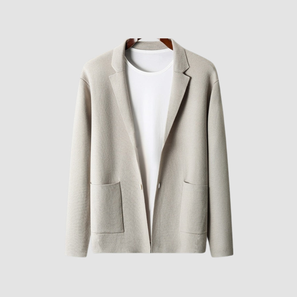 Old Money Strickjacke aus reiner Kaschmirwolle mit V-Ausschnitt