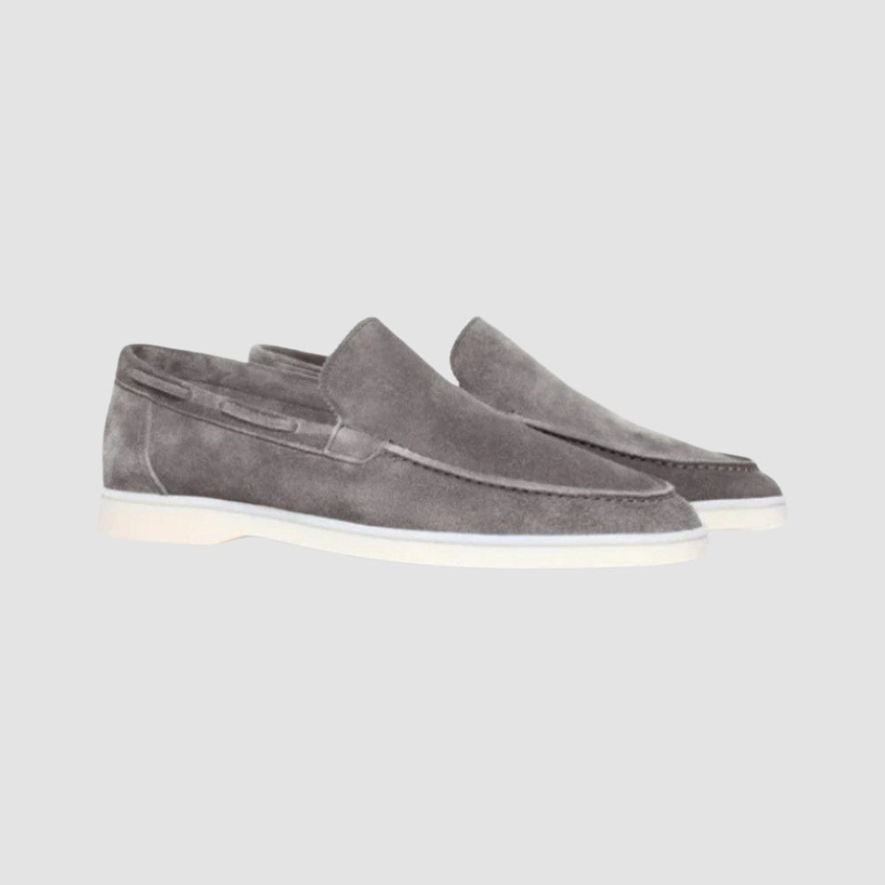 Old Money – Pedal-Loafer aus mattiertem Wildleder