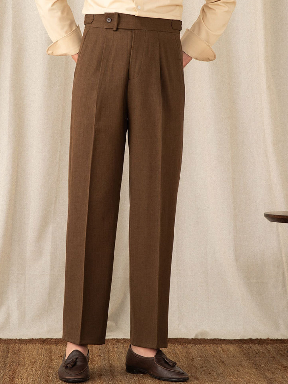 Old Money Italienische lässige gerade Hose