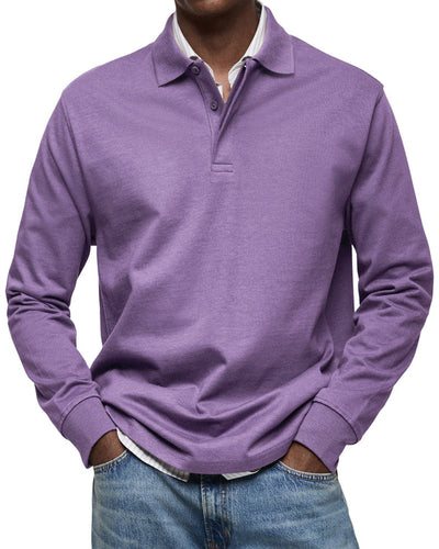 Alexandre™ | Lässiges Langarm-Poloshirt