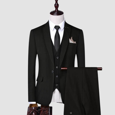 Old Money Klassischer dreiteiliger Business-Anzug