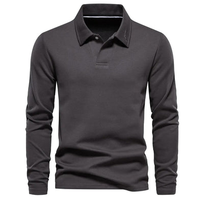 Langarm-Poloshirt Old Money