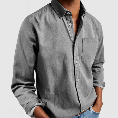 Old Money Lässiges Button-Up-Hemd