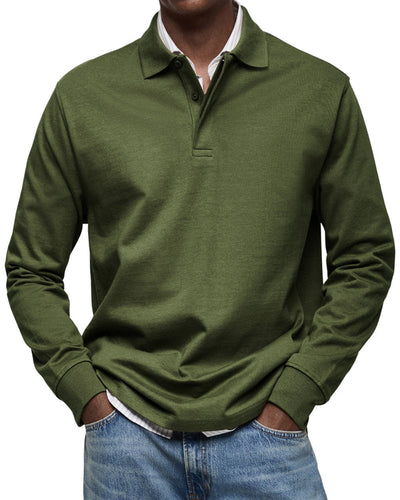 Alexandre™ | Lässiges Langarm-Poloshirt