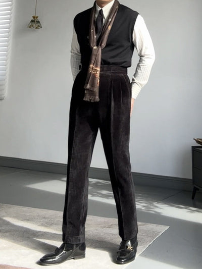 Old Money – Gurkha – Drapierte, gerade Hose