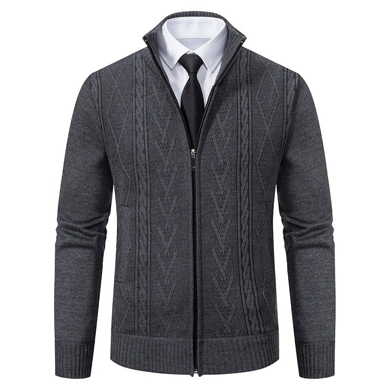 Gepolsterter Strickpullovermantel für Herren im Herbst und Winter: Wärme trifft Stil