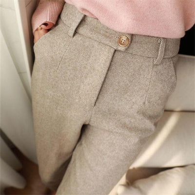 Taillierter Pantalon aus Perquaza™-Wolle