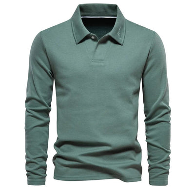 Langarm-Poloshirt Old Money