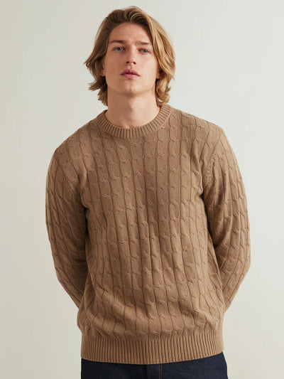 Old Money Zopfmusterpullover
