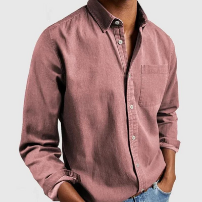Old Money Lässiges Button-Up-Hemd