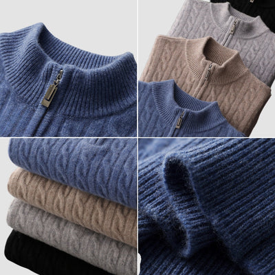 Old Money Rollkragenpullover aus dicker Kaschmirwolle
