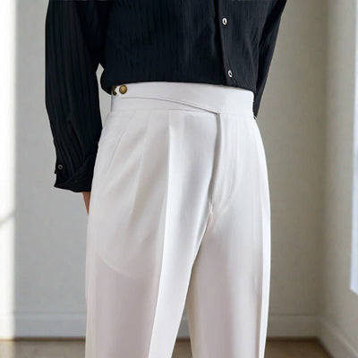 Couture - Bundfaltenhose mit Doppelknopf