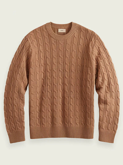 Old Money Zopfmusterpullover