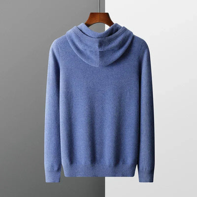 100 % Kaschmirpullover mit Kapuze