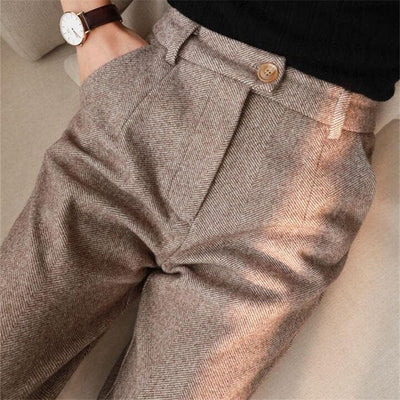Taillierter Pantalon aus Perquaza™-Wolle