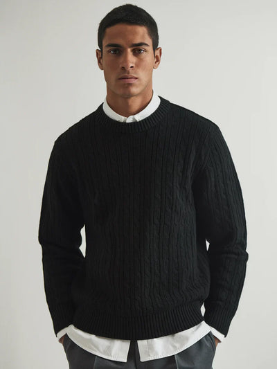 Old Money Zopfmusterpullover