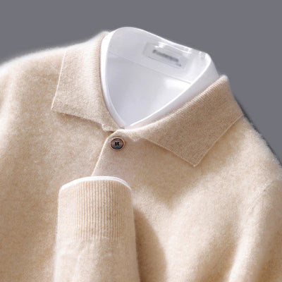 Old Money Kaschmir-Polopullover