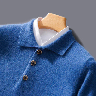 Old Money Kaschmir-Polopullover