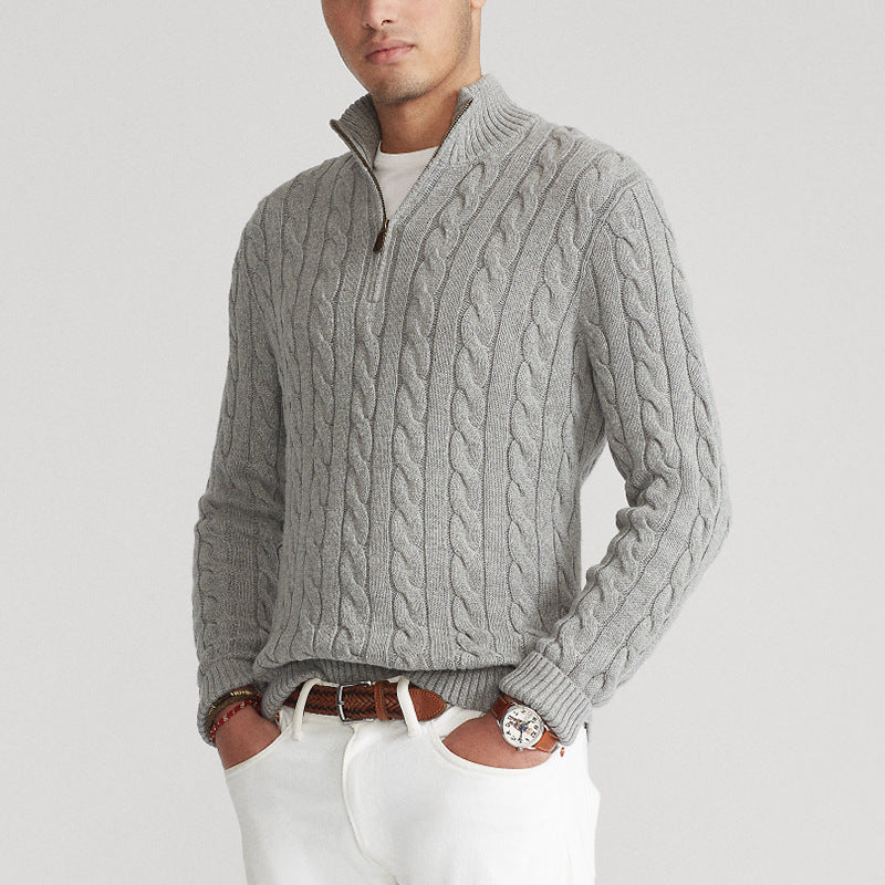 Constance - Pullover mit halbem Reißverschluss