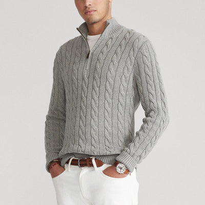 Constance - Pullover mit halbem Reißverschluss