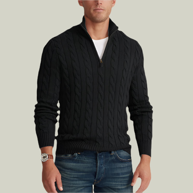 Constance - Pullover mit halbem Reißverschluss