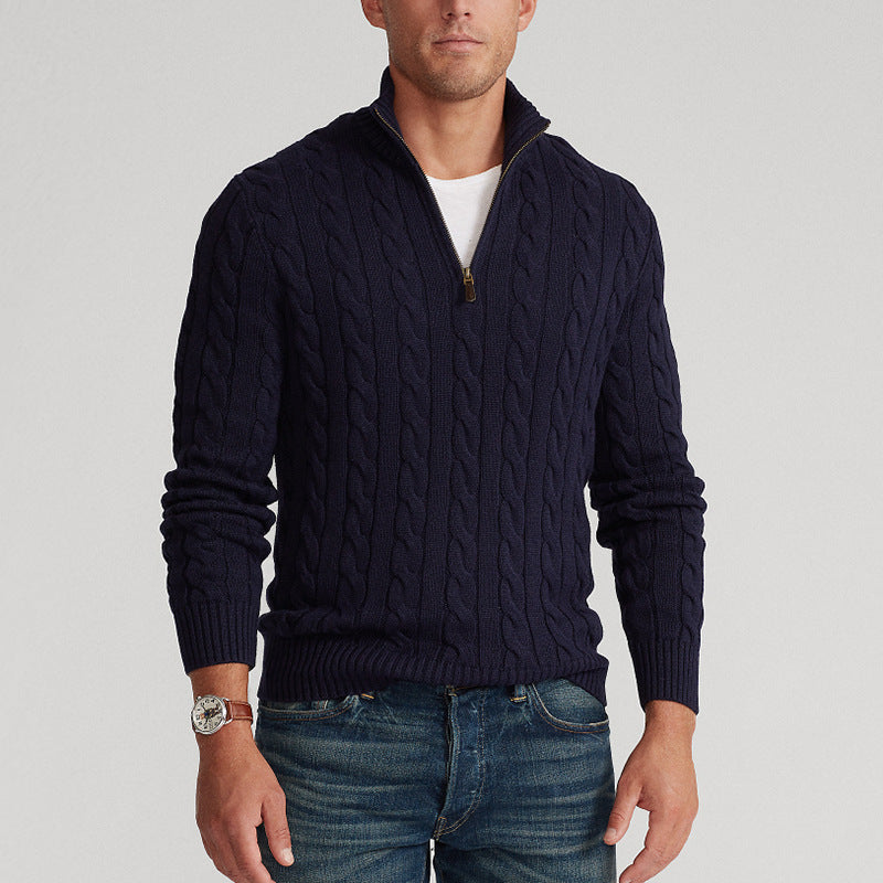 Constance - Pullover mit halbem Reißverschluss