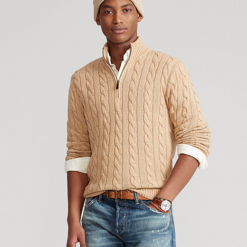Constance - Pullover mit halbem Reißverschluss