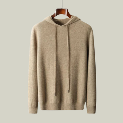 100 % Kaschmirpullover mit Kapuze