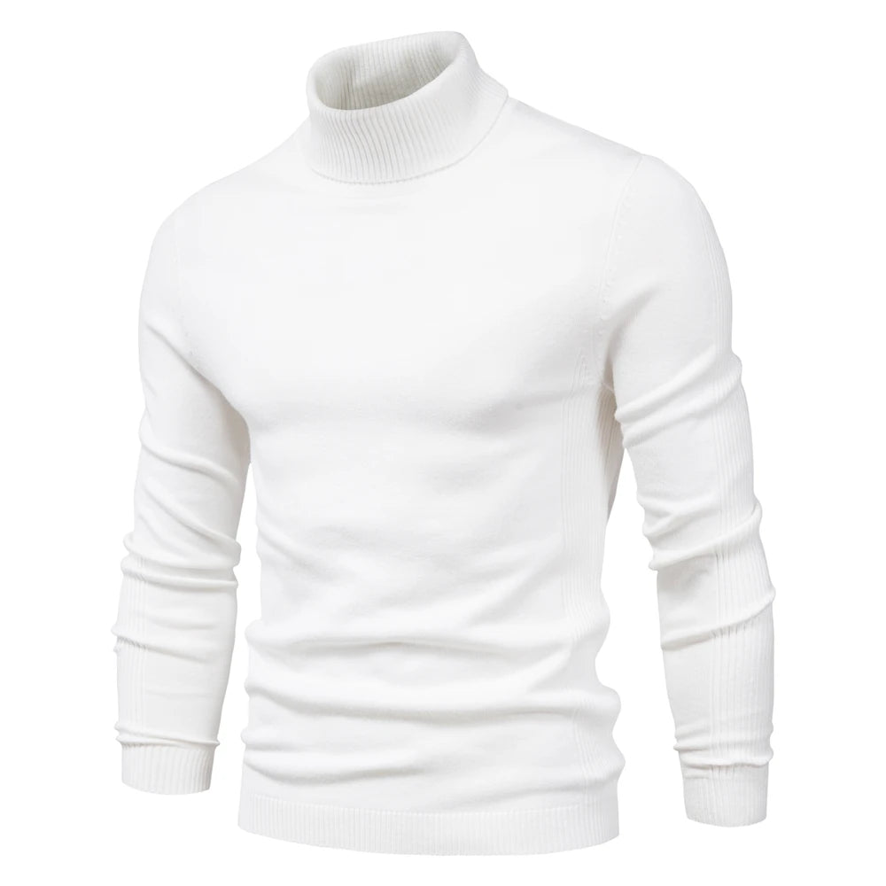 Rollkragenpullover Emil aus seidiger Schurwolle