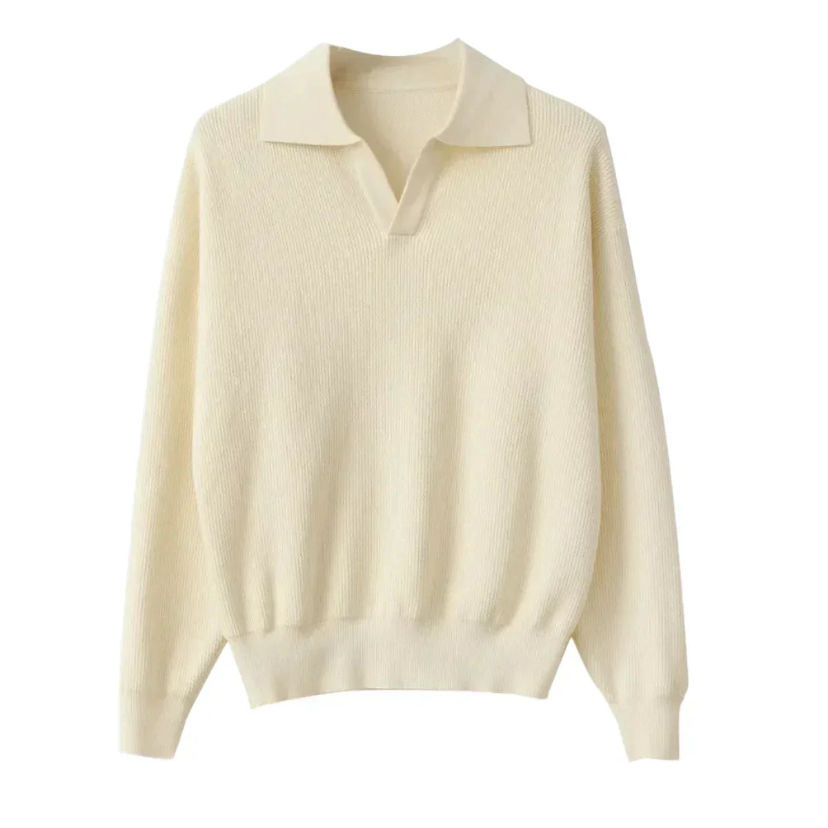 Polopullover mit V-Ausschnitt