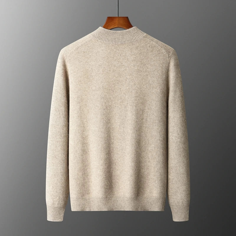 Old Money Herren Kaschmirjacke mit Reißverschluss