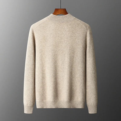 Old Money Herren Kaschmirjacke mit Reißverschluss