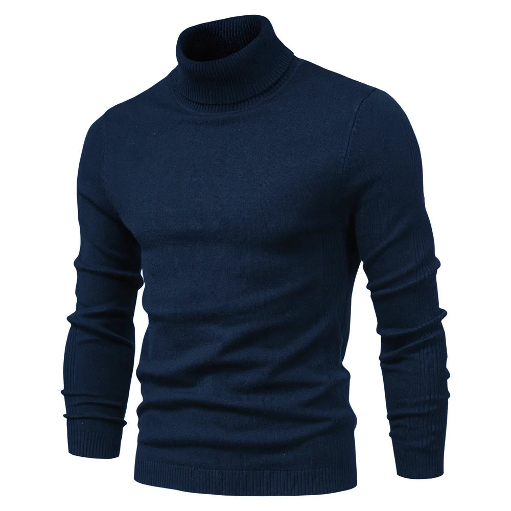 Rollkragenpullover Emil aus seidiger Schurwolle