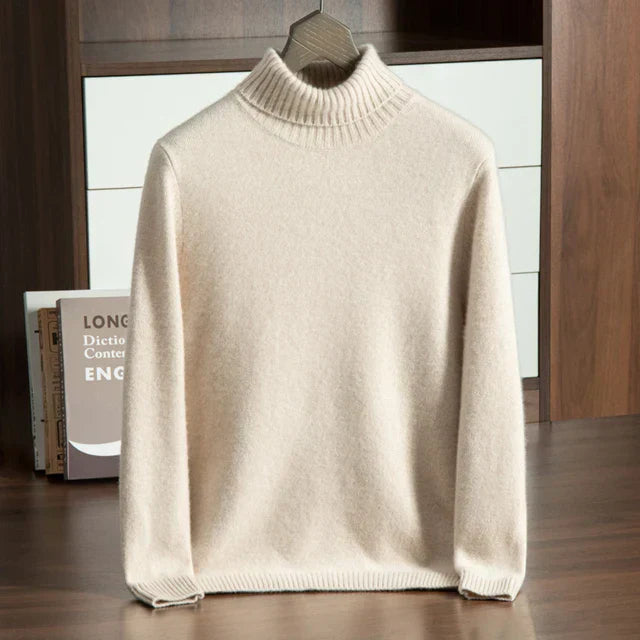 ROLLKRAGENPULLOVER AUS 100 % KASCHMIR