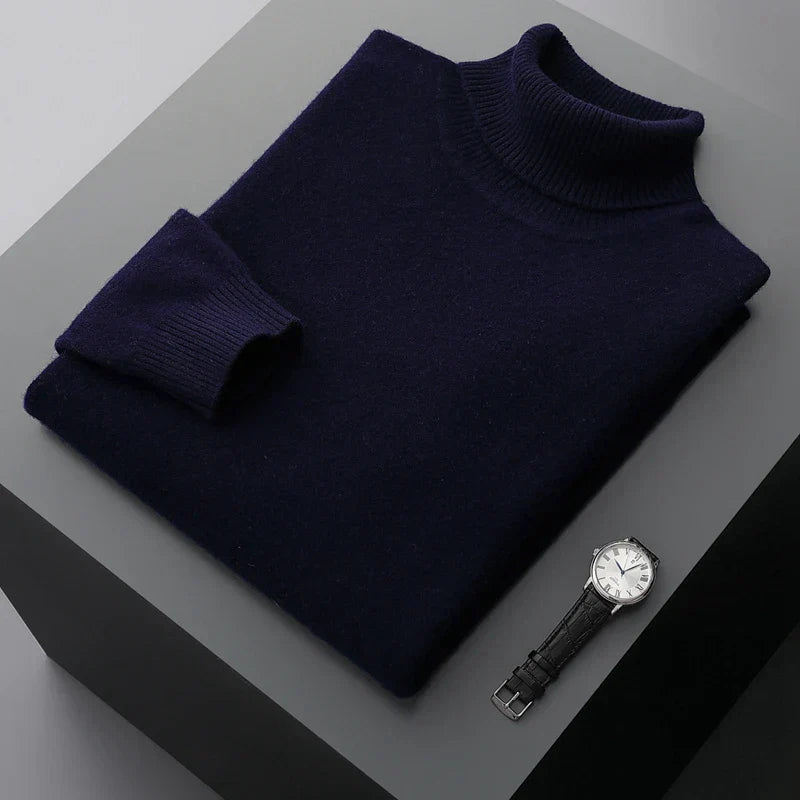 Rollkragenpullover aus Lucca-Wolle