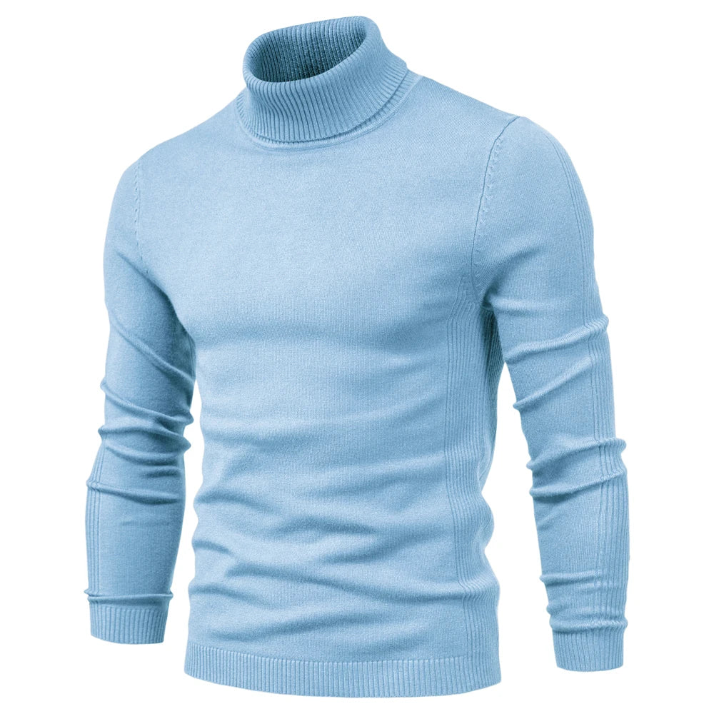 Rollkragenpullover Emil aus seidiger Schurwolle