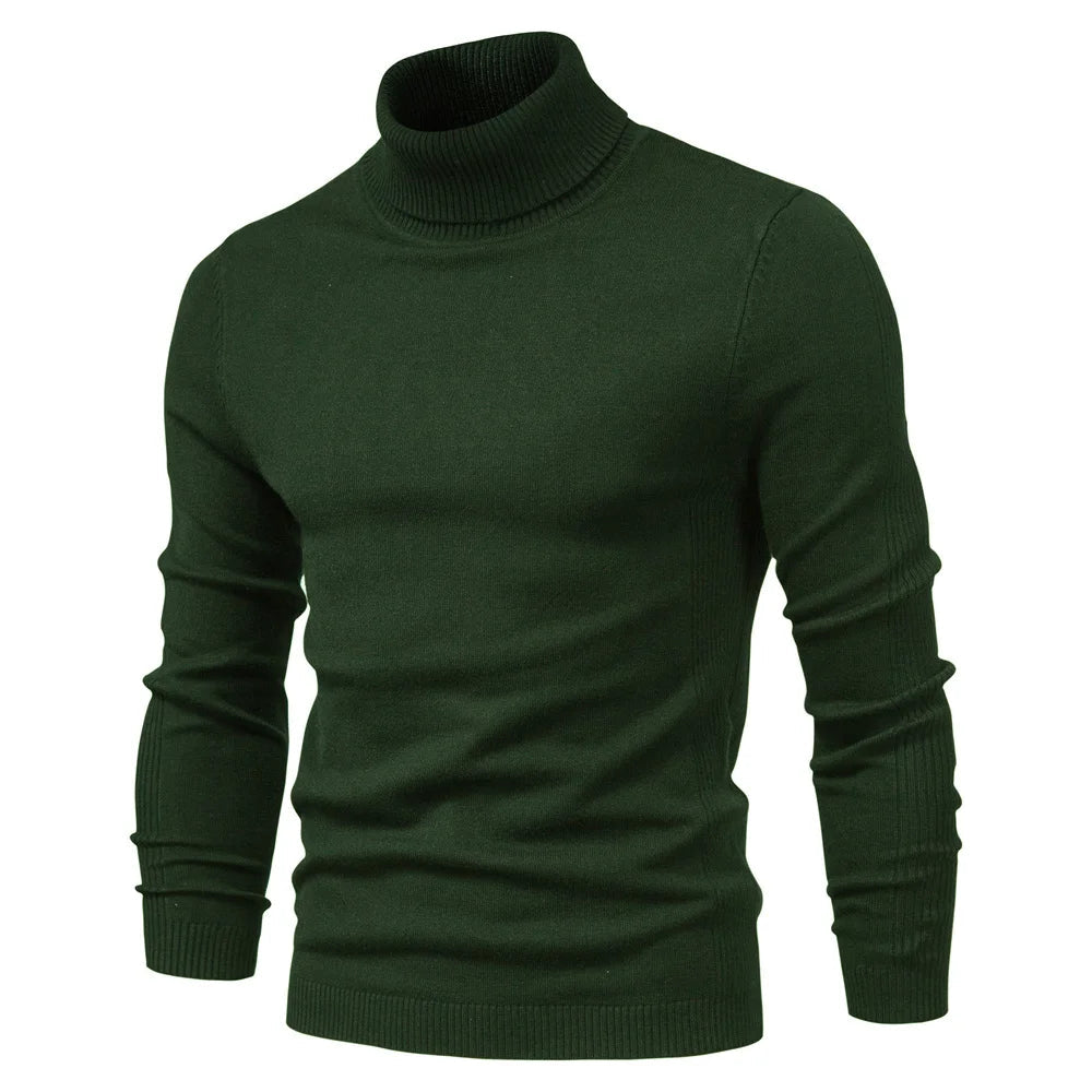 Rollkragenpullover Emil aus seidiger Schurwolle