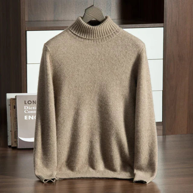 ROLLKRAGENPULLOVER AUS 100 % KASCHMIR