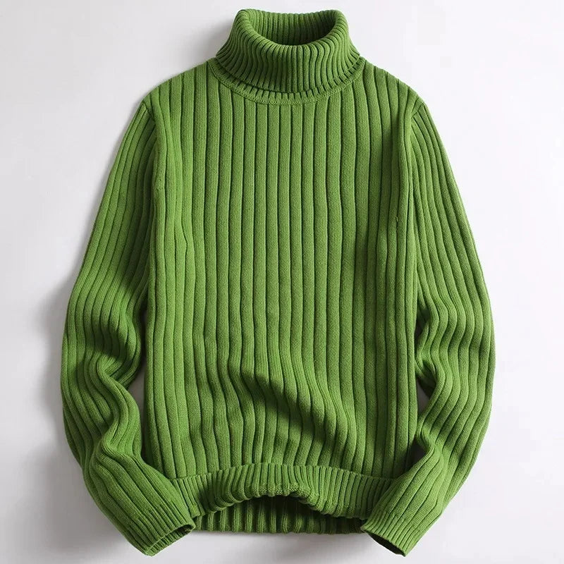 Old Money – Gerippter Rollkragenpullover