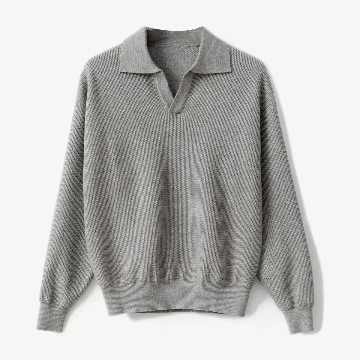 Polopullover mit V-Ausschnitt