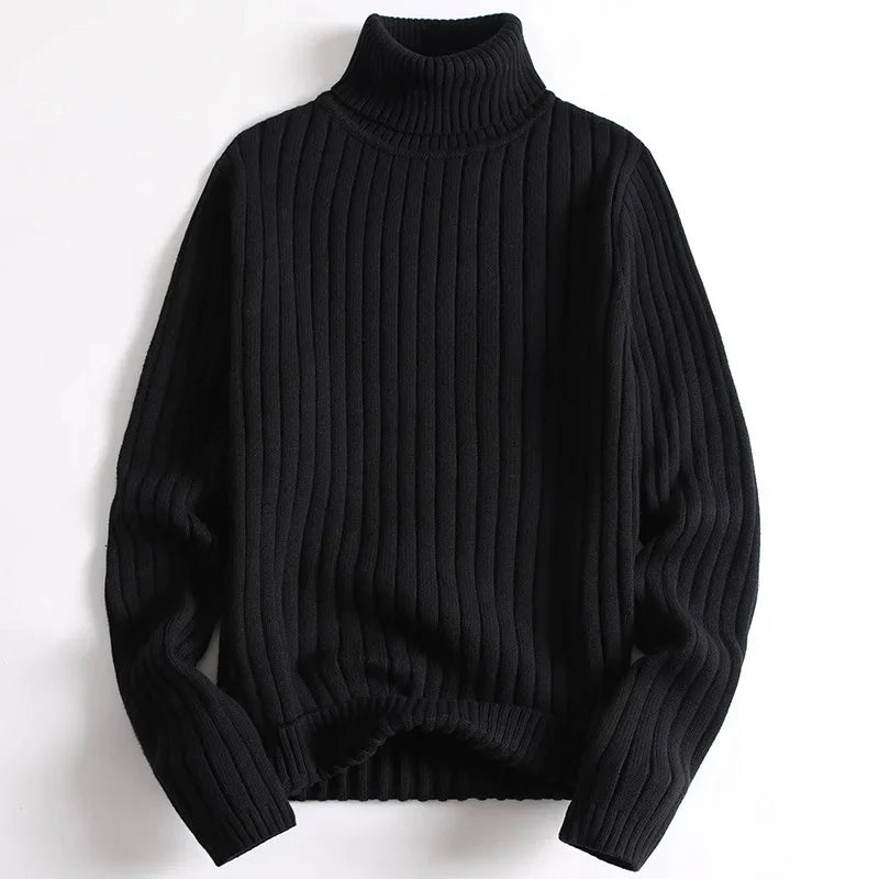 Old Money – Gerippter Rollkragenpullover