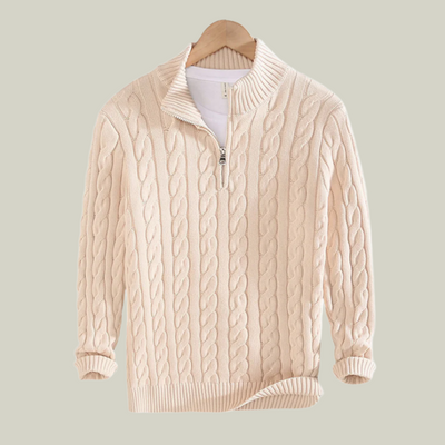Constance - Pullover mit halbem Reißverschluss