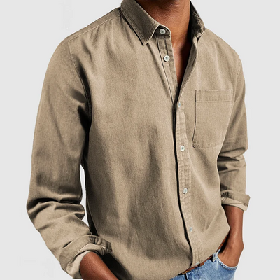 Old Money Lässiges Button-Up-Hemd