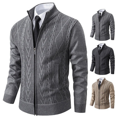 Gepolsterter Strickpullovermantel für Herren im Herbst und Winter: Wärme trifft Stil