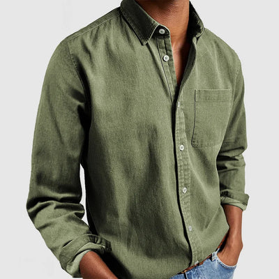 Old Money Lässiges Button-Up-Hemd