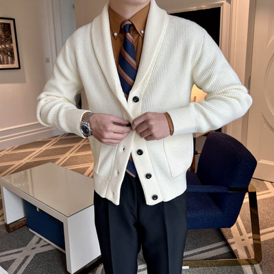 Old Money – Strick-Cardigan mit V-Ausschnitt