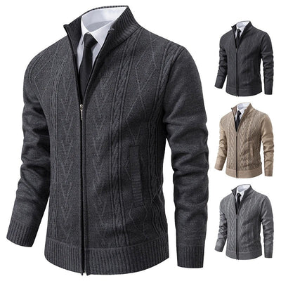 Gepolsterter Strickpullovermantel für Herren im Herbst und Winter: Wärme trifft Stil