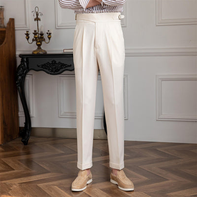Old Money – Bundfaltenhose mit geradem Bein